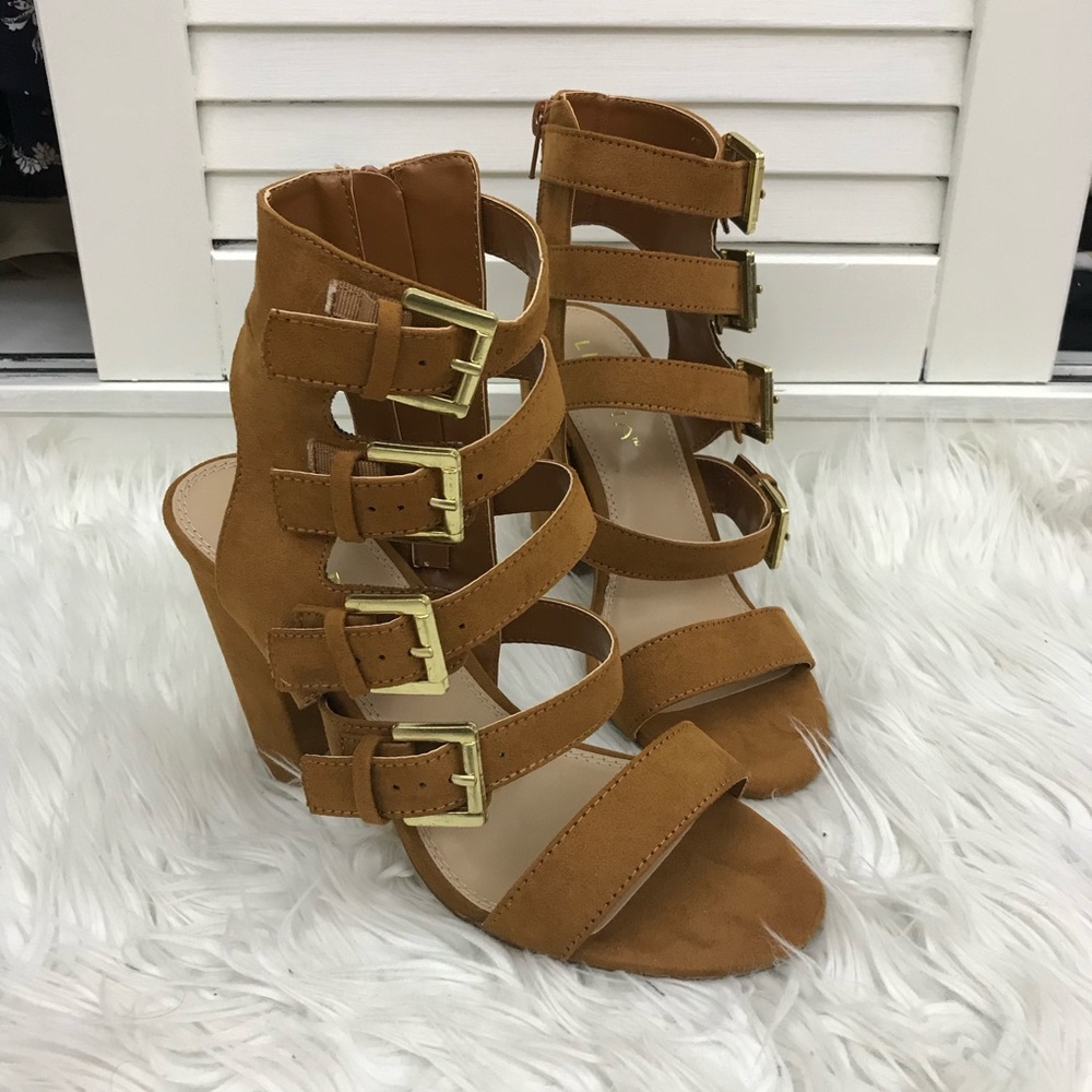 new faux suede heels